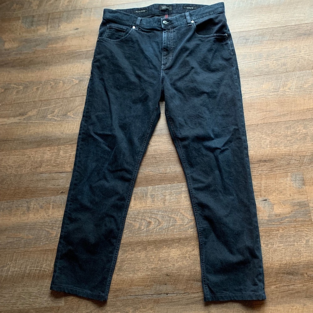 Men's Alberto Modern Fit Stone Dark Stretch Jeans 36 x 30